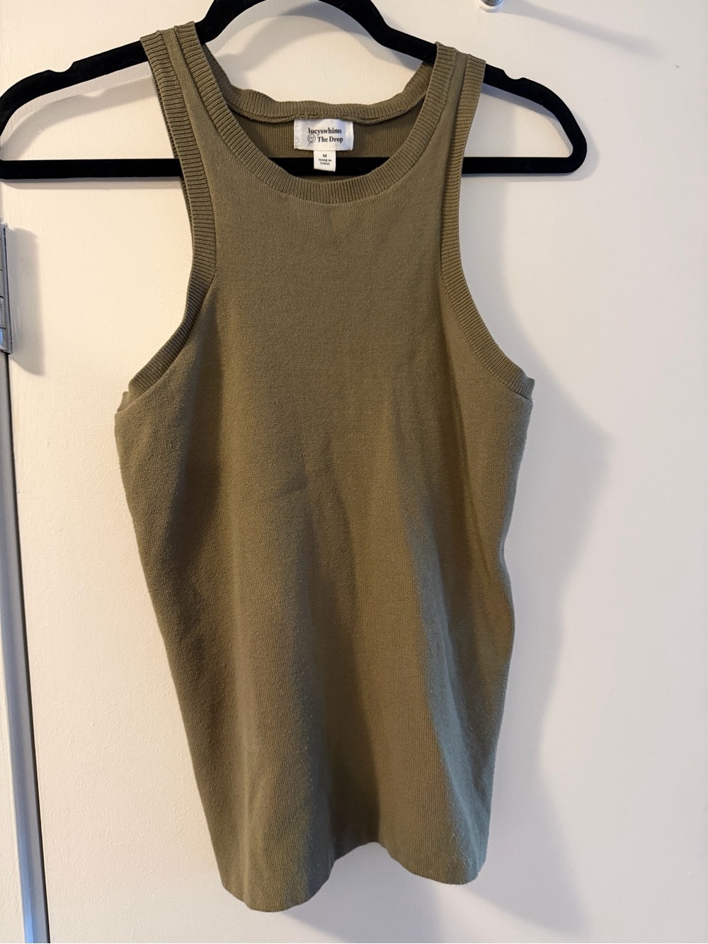 Bayse Studio Olive Knit Rib Tank